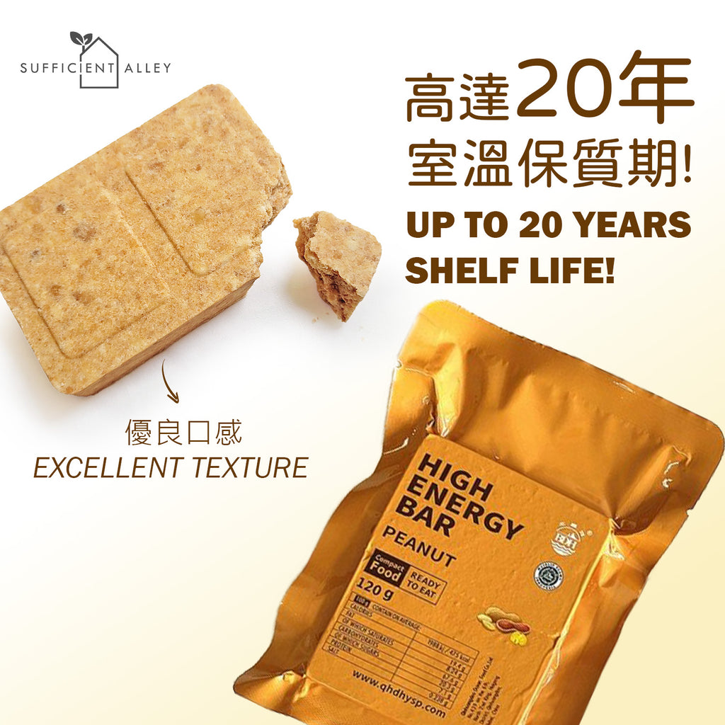 【Vegan】High Energy Emergency Biscuits【Peanut Flavour】【Full Case】(108PCS)